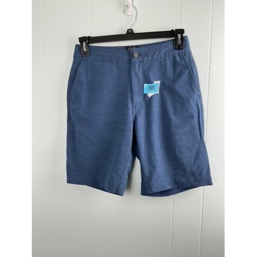Faherty All Day Shorts Mens Blue Heathered Hybrid Board Shorts Size 31‎
